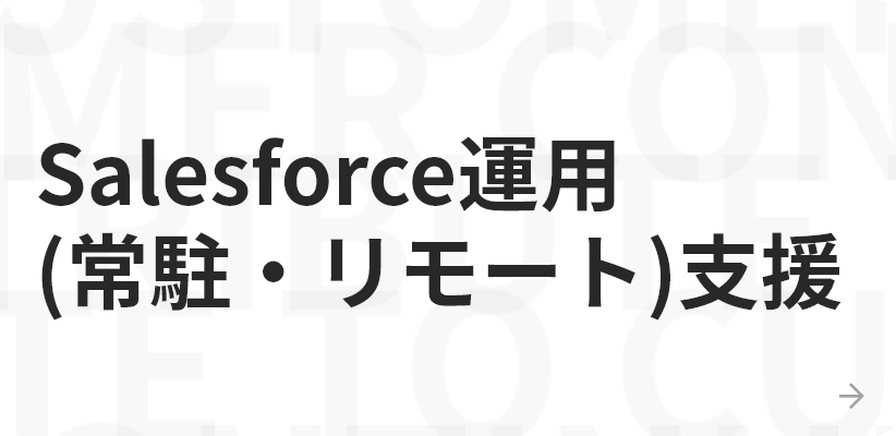 Salesforce運用(常駐・リモート)支援