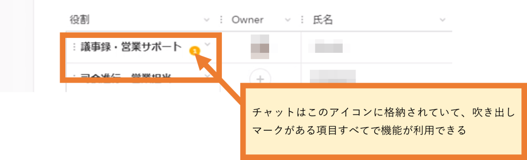 Salesforce Anywhere（Quip）のプロジェクト管理テンプレートの使い方　チャットの格納