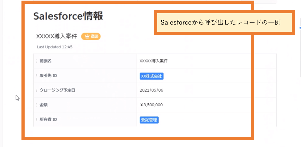 Salesforce Anywhere（Quip）のプロジェクト管理テンプレートの使い方　Salesforceと連携でレコード配置画面